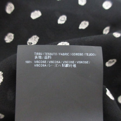 Saint Laurent Paris Dot Pattern Sleeve Ribbon Long Sleeve Shirt Blouse Size 38