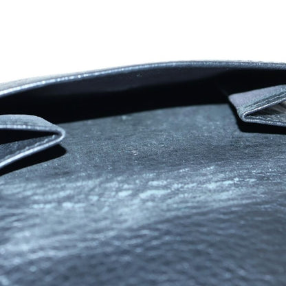 Balenciaga Paper ZA MINI Wallet Paper Mini Wallet Fold Wallet Leather Black