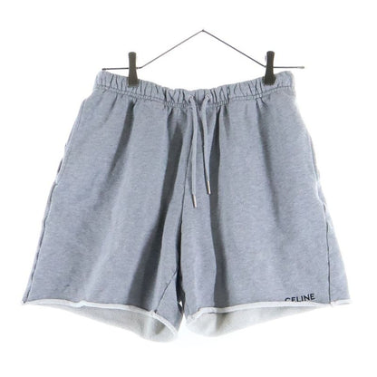 Celine Front Logo Embroidery Shorts Grey 22063670q 09GB