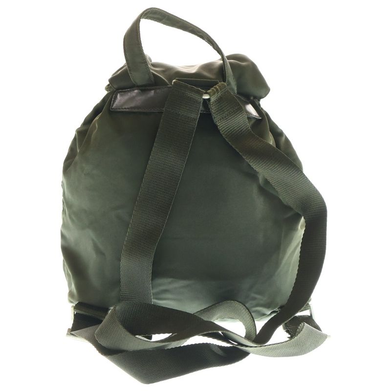 Prada Nylon Backpack Sac Backpack Shoulder Bag Green Khaki Tessuto