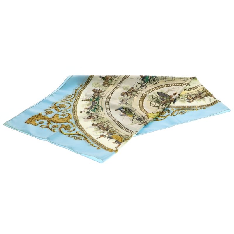 Hermes Carrée 90 Equestrian Dress And Outfit LA Promende DE Lomgchamps Light