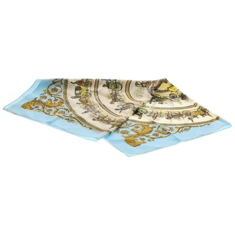 Hermes Carrée 90 Equestrian Dress And Outfit LA Promende DE Lomgchamps Light