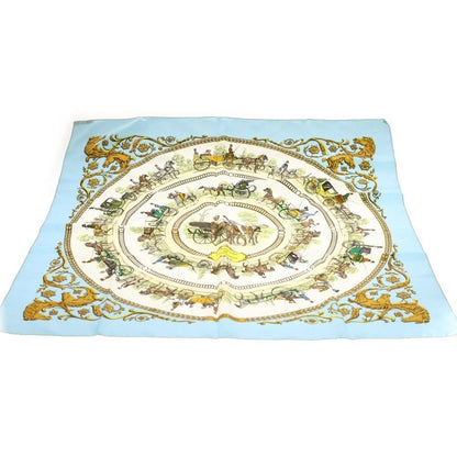 Hermes Carrée 90 Equestrian Dress And Outfit LA Promende DE Lomgchamps Light