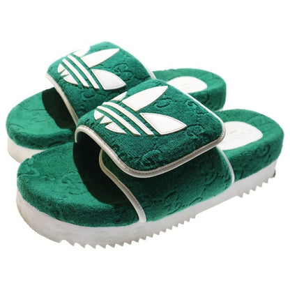 Gucci × Adidas Pile Platform Sandals Green 702412