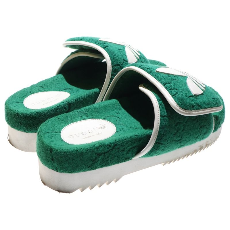 Gucci × Adidas Pile Platform Sandals Green 702412