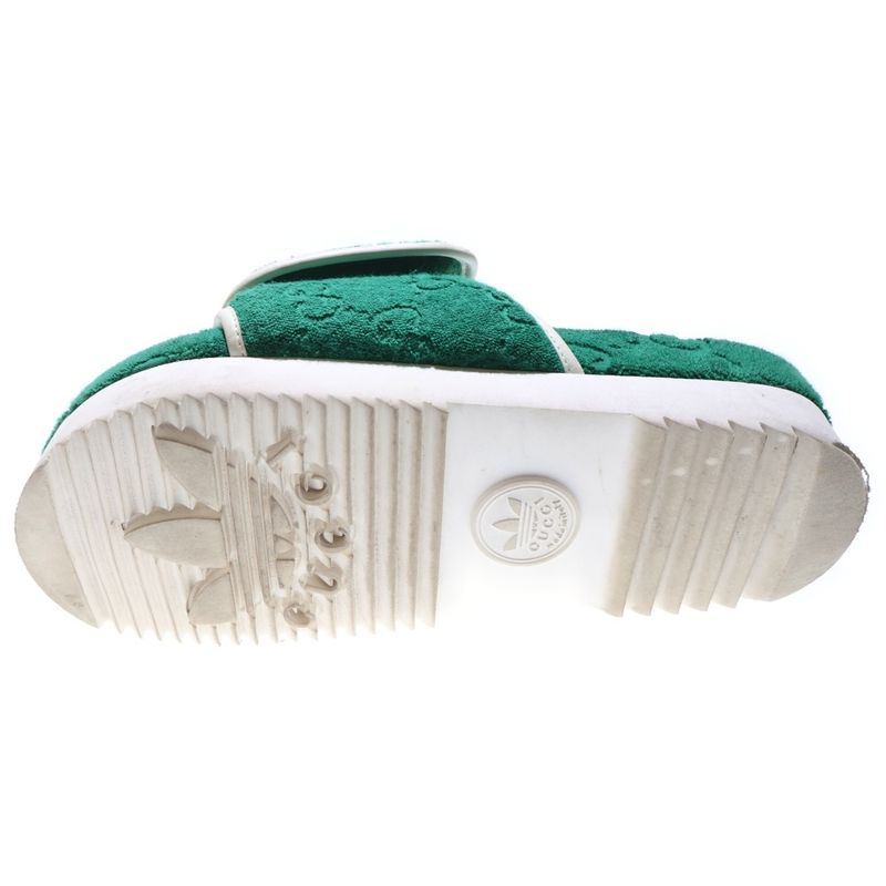 Gucci × Adidas Pile Platform Sandals Green 702412