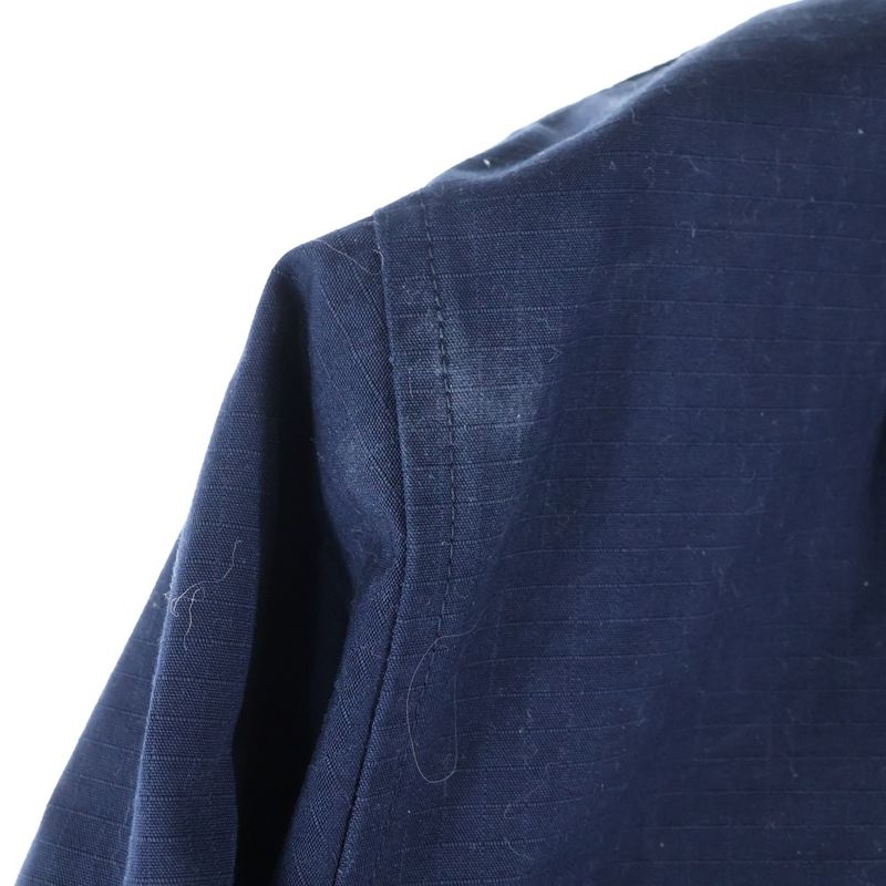 Gucci 21AW Logo Patch Cotton Zip-up Harrington Jacket Navy 654837