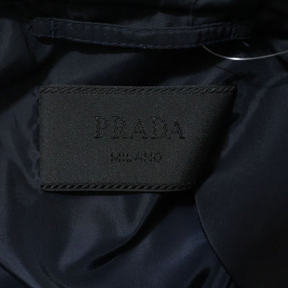 Prada 24SS Triangle Plate Nylon Zip Up Blouson Jacket Black Sgn521 R191 1060