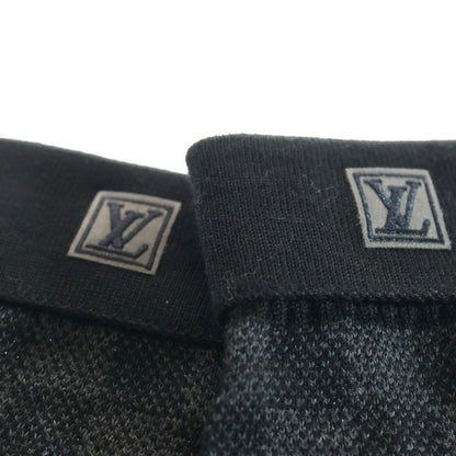 Louis Vuitton Gon Petit Damier Graphite Gloves Black Wool M70006