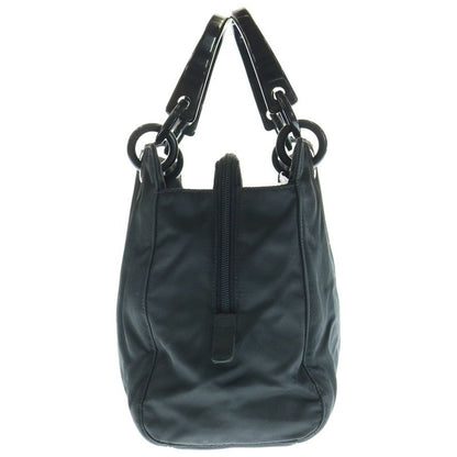 Prada Plastic Handle Bag Handbag Mini Bag Black B6954 Silver Hardware