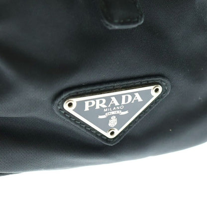 Prada Plastic Handle Bag Handbag Mini Bag Black B6954 Silver Hardware