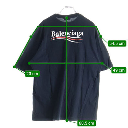 Balenciaga 17AW Campaign Logo Crew Neck Short Sleeved T-shirt Cut And Sewn