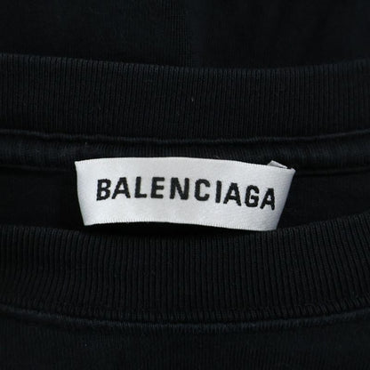 Balenciaga 17AW Campaign Logo Crew Neck Short Sleeved T-shirt Cut And Sewn