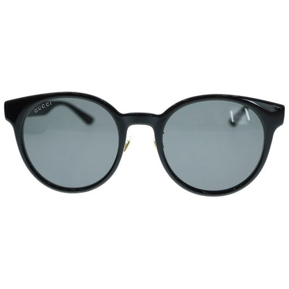 Gucci GG Interlocking Asian Fit Boston Shape Sunglasses In Gold And Black