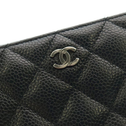 Chanel Coco Marc Matelasse Caviar Skin Leather Long Zip Wallet Long Wallet