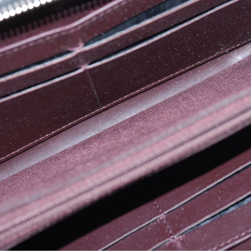 Chanel Coco Marc Matelasse Caviar Skin Leather Long Zip Wallet Long Wallet