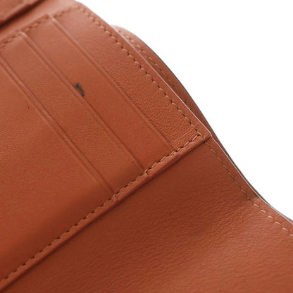 Loewe Anagram Trifold Wallet Compact Wallet Card Case Leather Salmon Pink