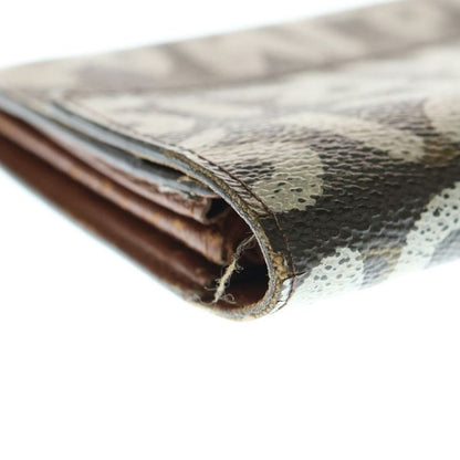 Louis Vuitton Monogram Graffiti Portefeuille Sarah Long Wallet Card Case Brown