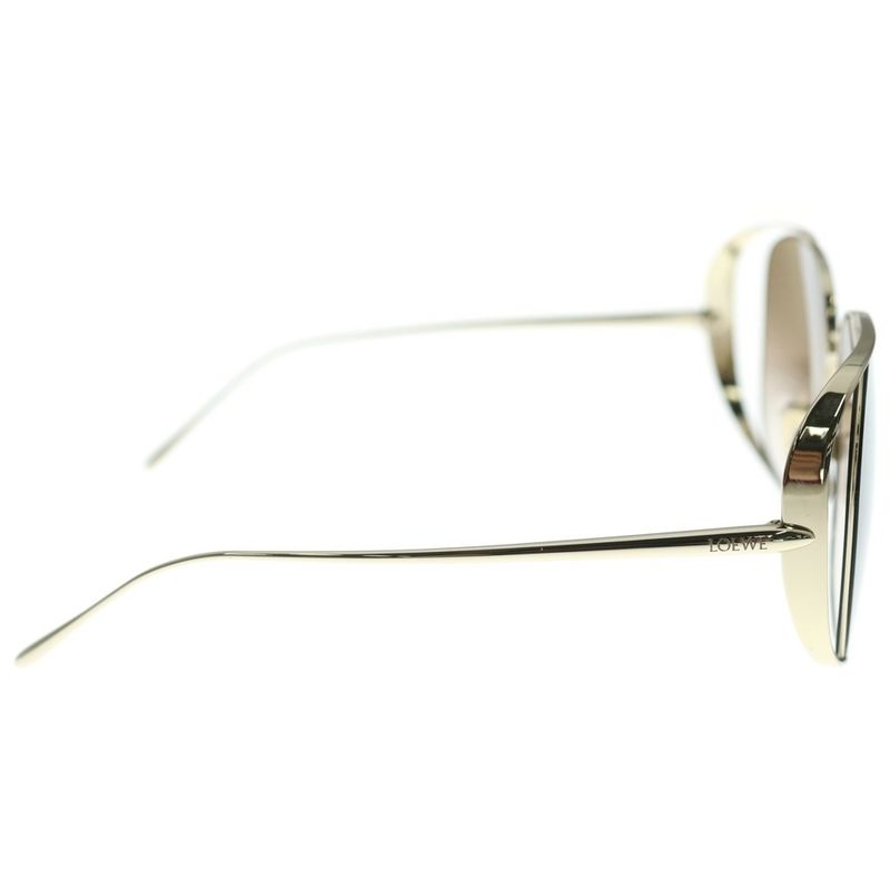 Loewe Logo Temple Curry Lens Sunglasses Eyewear Brown/gold Lw40148u