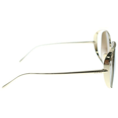 Loewe Logo Temple Curry Lens Sunglasses Eyewear Brown/gold Lw40148u