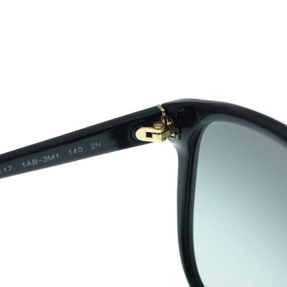 Prada Logo Temple Wellington Sunglasses Eyewear In Black/gold Spr01o-a