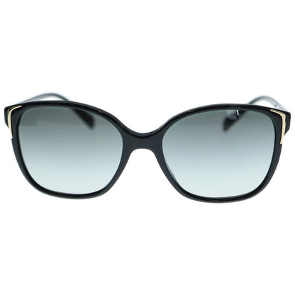 Prada Logo Temple Wellington Sunglasses Eyewear In Black/gold Spr01o-a
