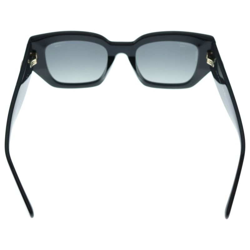 Chanel Square Shape Sunglasses In Black Acetate Round Coco Mark 5506-a