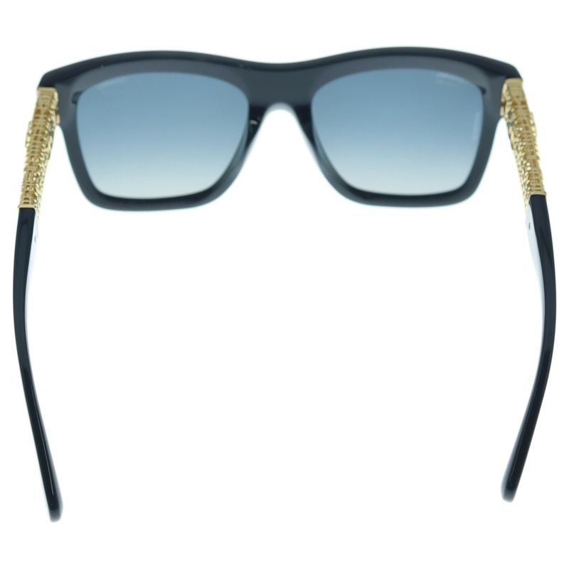 Chanel Coco Mark Temple Square Frame Colored Lens Sunglasses Eyewear 5533-a