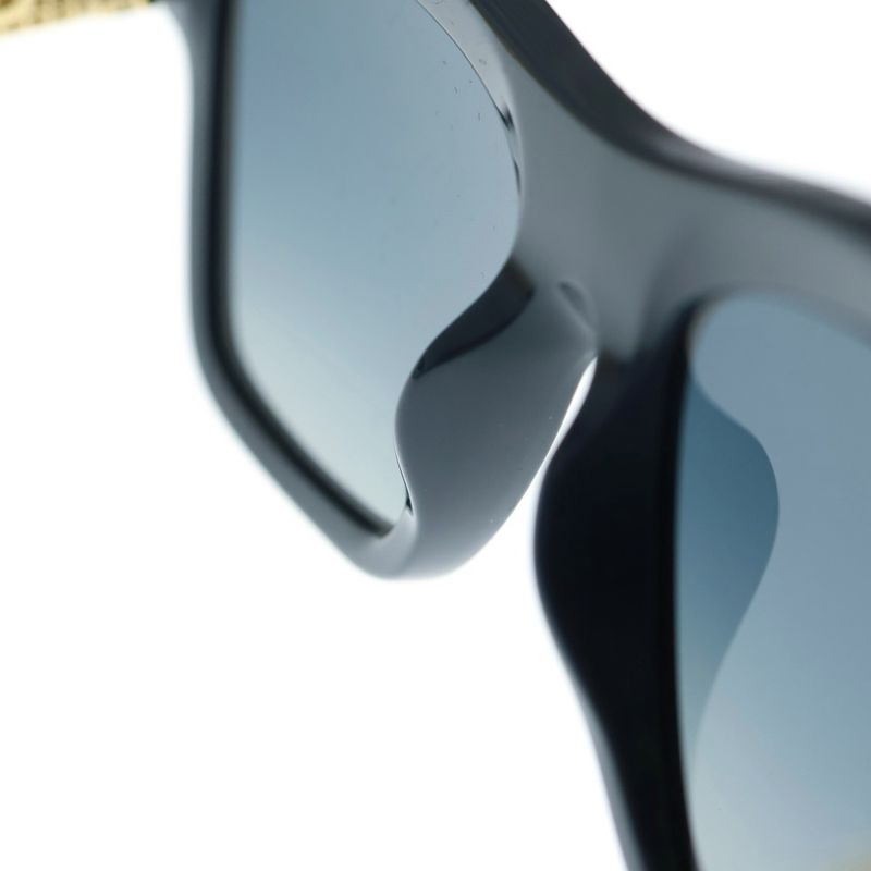 Chanel Coco Mark Temple Square Frame Colored Lens Sunglasses Eyewear 5533-a