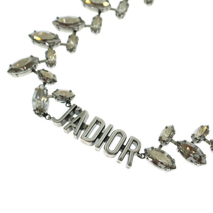 Christian Dior J'adior Laurier Choker Necklace Silver