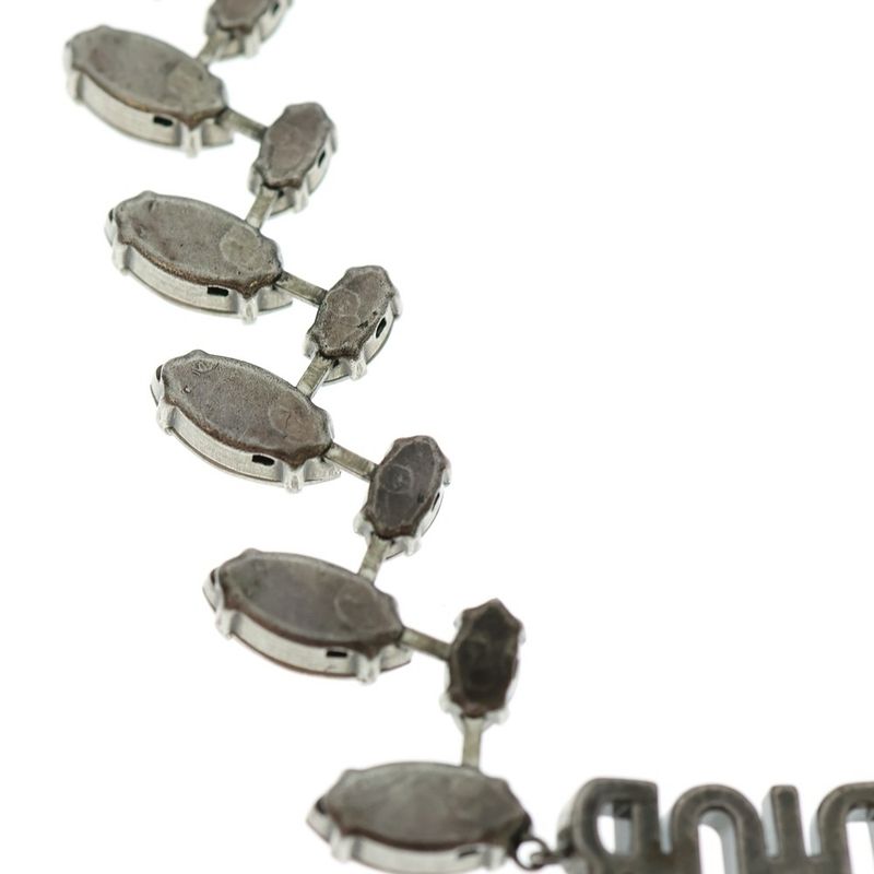 Christian Dior J'adior Laurier Choker Necklace Silver