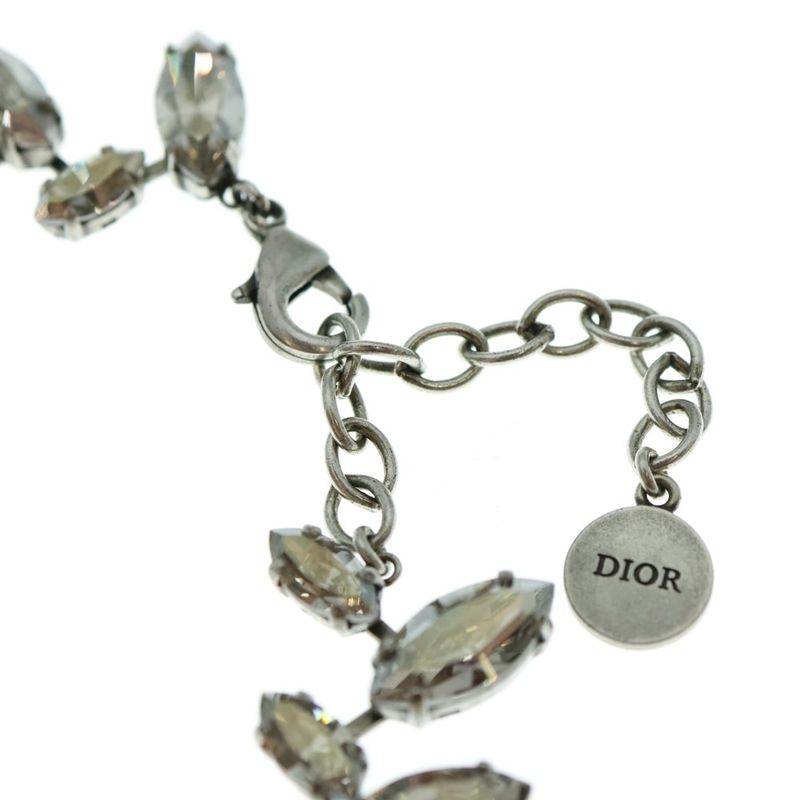 Christian Dior J'adior Laurier Choker Necklace Silver