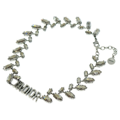 Christian Dior J'adior Laurier Choker Necklace Silver