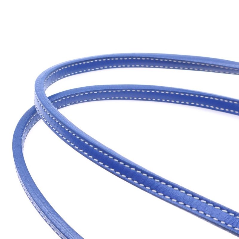 Goyard Saint Louis Junior Mini Tote Leather Handbag With Pouch Blue