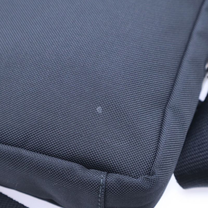 Balenciaga Logo-embroidered Nylon Canvas Shoulder Bag Black 638657