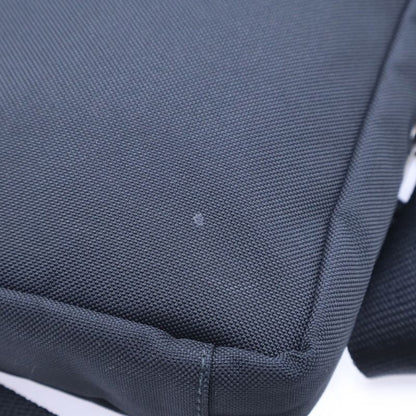 Balenciaga Logo-embroidered Nylon Canvas Shoulder Bag Black 638657