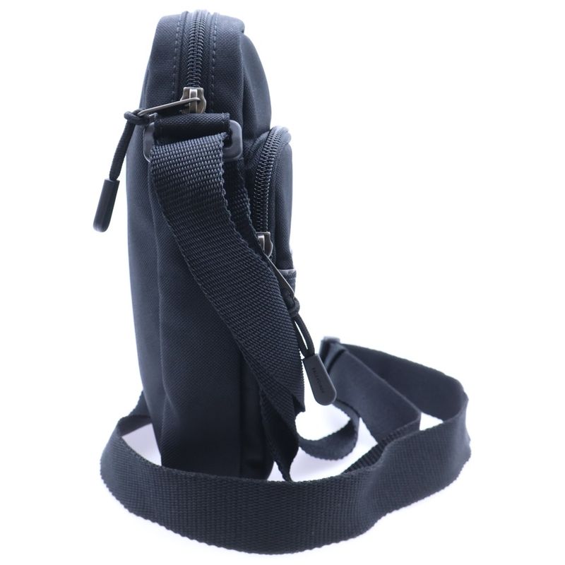 Balenciaga Logo-embroidered Nylon Canvas Shoulder Bag Black 638657