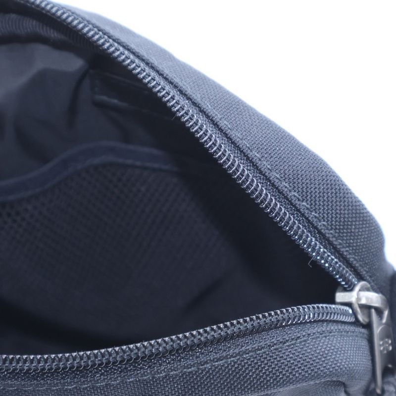 Balenciaga Logo-embroidered Nylon Canvas Shoulder Bag Black 638657