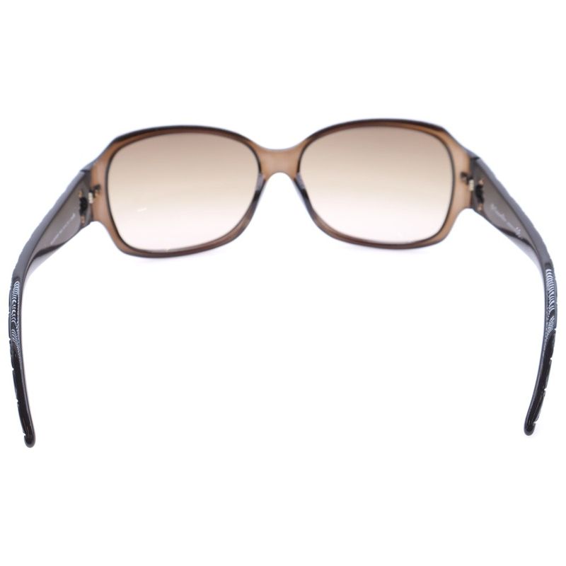 Christian Dior Logo Sunglasses Smoked Gradient Brown Frame Silver Hardware 19kjd