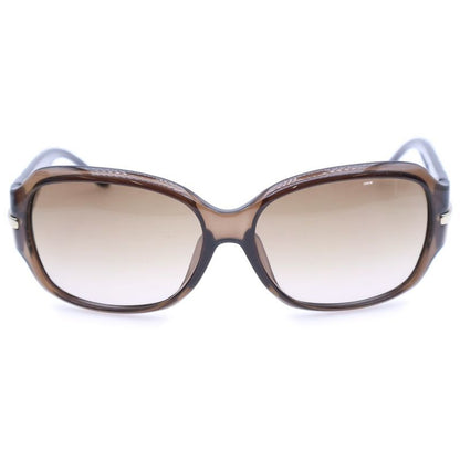 Christian Dior Logo Sunglasses Smoked Gradient Brown Frame Silver Hardware 19kjd