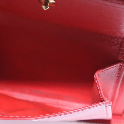 Louis Vuitton Vernis Blume Rouge Compact Wallet Coin Case Red Enamel M91151