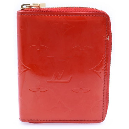 Louis Vuitton Vernis Blume Rouge Compact Wallet Coin Case Red Enamel M91151