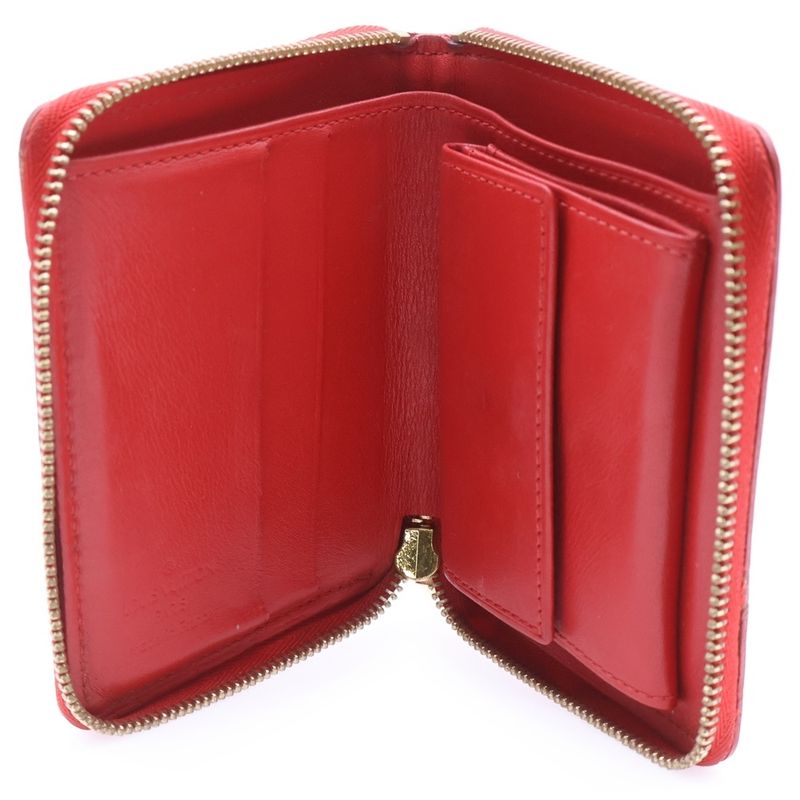 Louis Vuitton Vernis Blume Rouge Compact Wallet Coin Case Red Enamel M91151