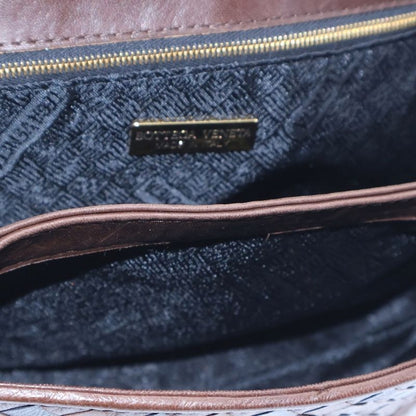 Bottega Veneta Intrecciato Handbag Brown Leather