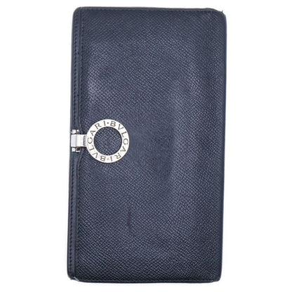 Bvlgari Bee Zero One Long Wallet Folded Leather Black