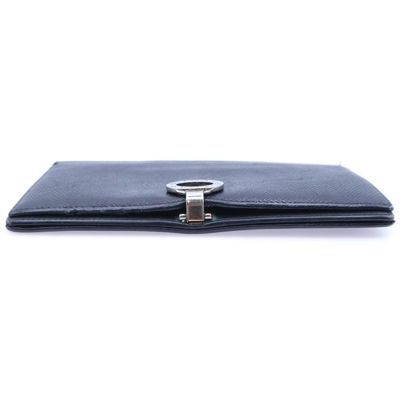 Bvlgari Bee Zero One Long Wallet Folded Leather Black