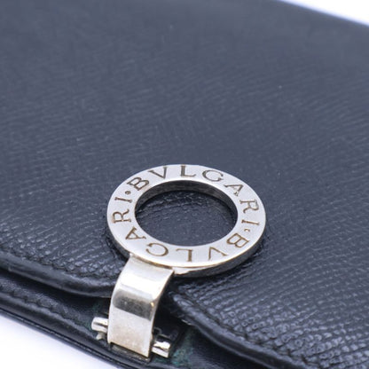 Bvlgari Bee Zero One Long Wallet Folded Leather Black