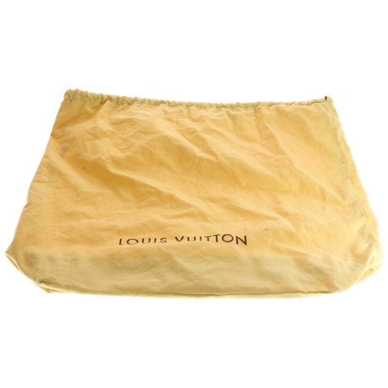 Louis Vuitton Monogram Mini Lin Saumur XL Handbag Brown Leather X Canvas M95220