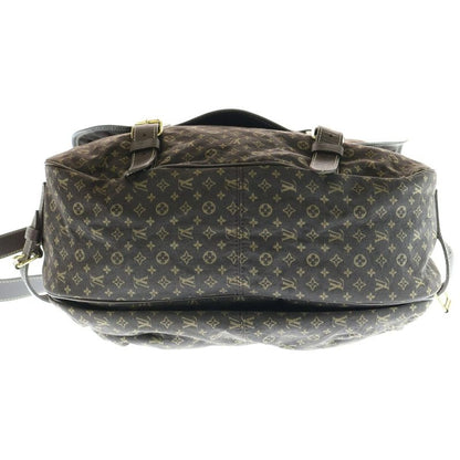 Louis Vuitton Monogram Mini Lin Saumur XL Handbag Brown Leather X Canvas M95220