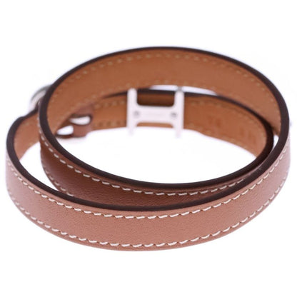 Hermes Trench Bracelet Gold Silver Hardware Engraved B